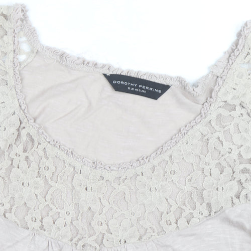 Dorothy Perkins Women’s Beige Lace Trim Sleeveless Camisole Top Size 18