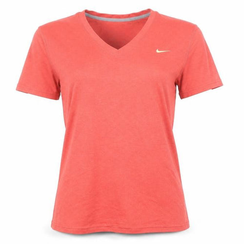 Nike Men's Red Dri-FIT V-Neck Short Sleeve T-Shirt L