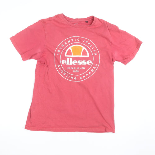 Ellesse Men's Red Small Graphic Logo Sports T-Shirt
