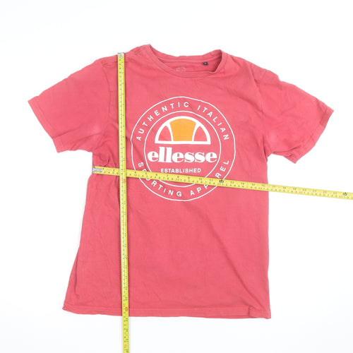 Ellesse Men's Red Small Graphic Logo Sports T-Shirt