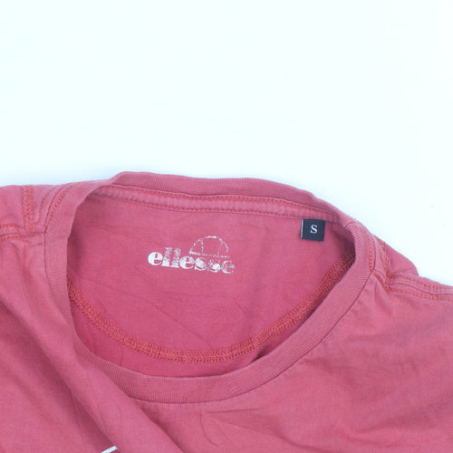 Ellesse Men's Red Small Graphic Logo Sports T-Shirt