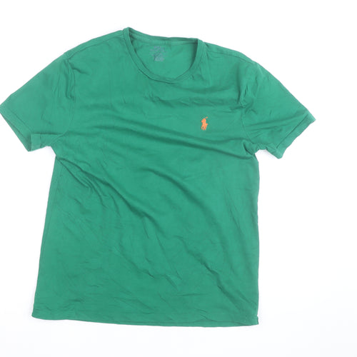 Ralph Lauren Men’s Green Slim Fit Cotton Crew Neck T-Shirt L