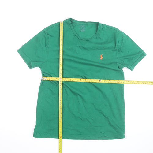 Ralph Lauren Men’s Green Slim Fit Cotton Crew Neck T-Shirt L