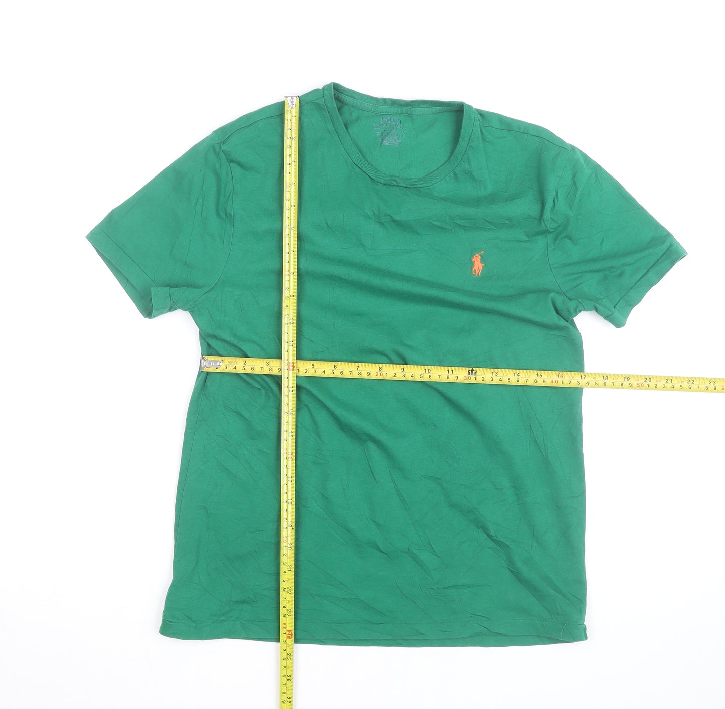 Ralph Lauren Men’s Green Slim Fit Cotton Crew Neck T-Shirt L
