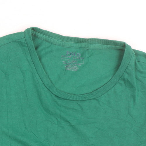 Ralph Lauren Men’s Green Slim Fit Cotton Crew Neck T-Shirt L