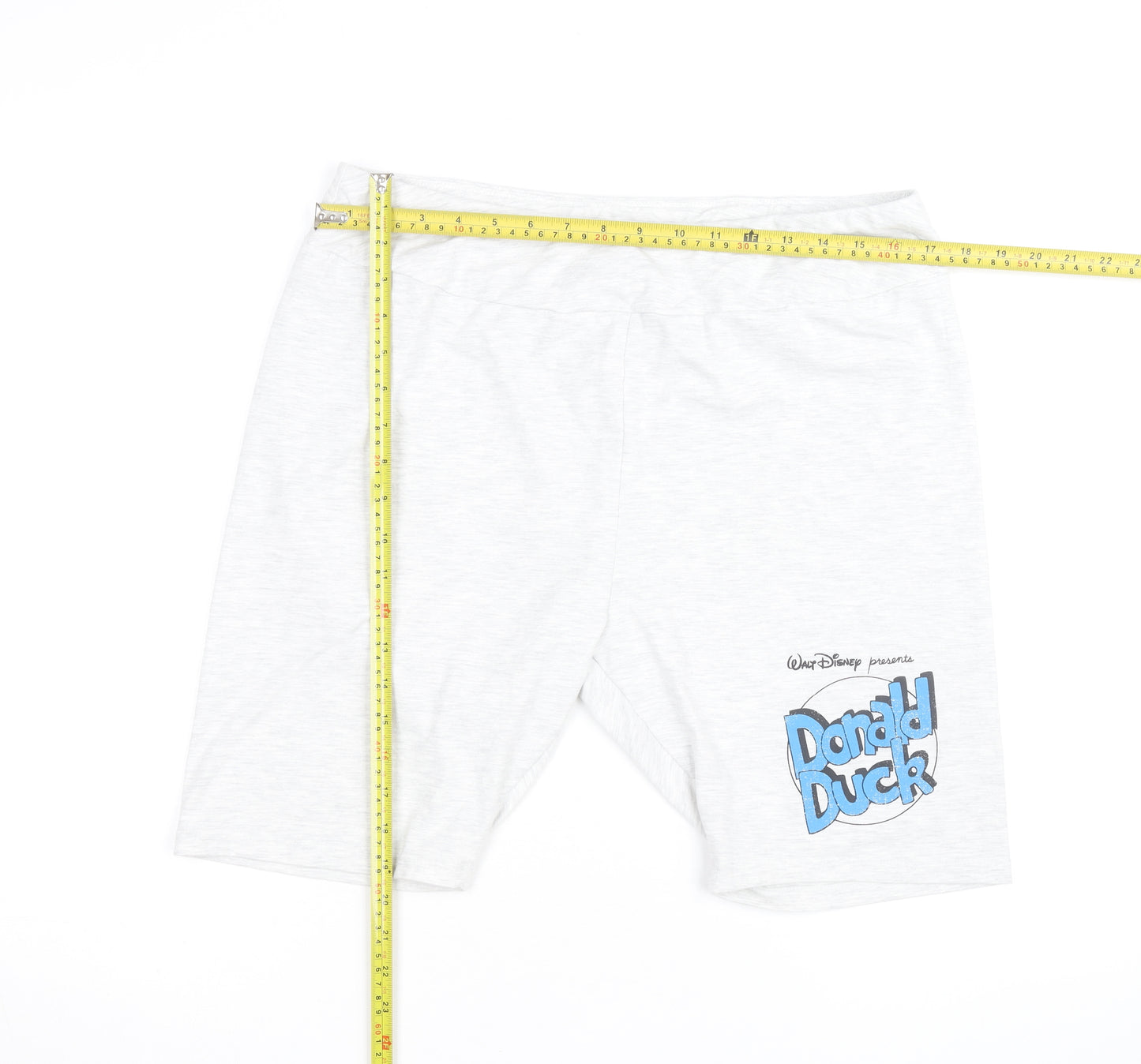 Disney Mickey & Friends Women's White Donald Duck Biker Shorts XL