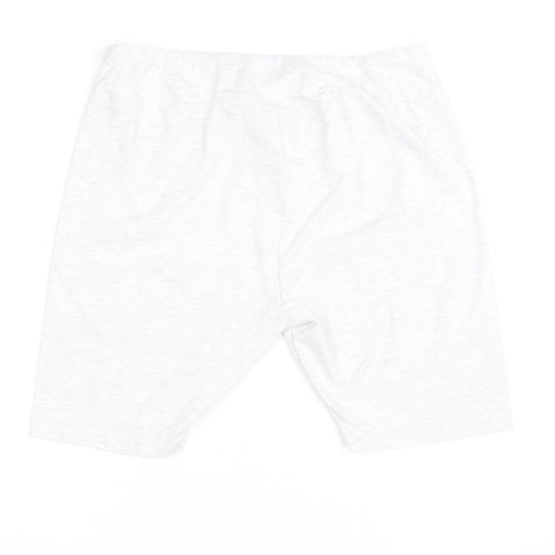 Disney Mickey & Friends Women's White Donald Duck Biker Shorts XL