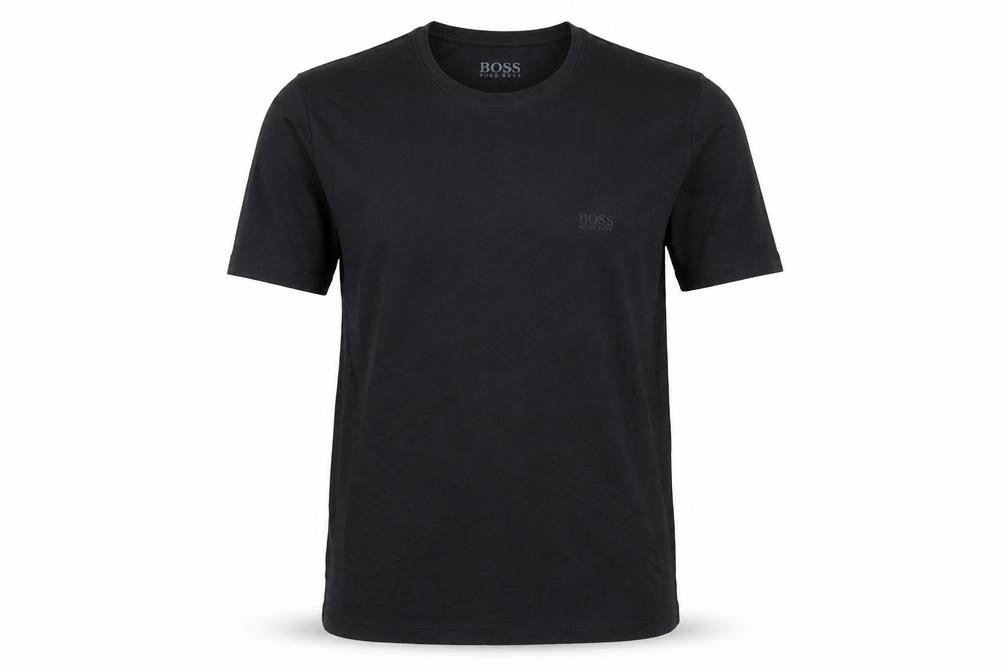Hugo Boss Men's Black Cotton Crew Neck Short Sleeve T-Shirt M