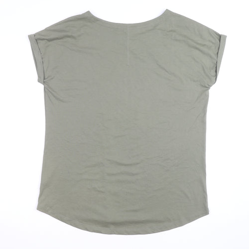 Next Women’s Green Star Studded T-Shirt Size 16 Short Sleeve
