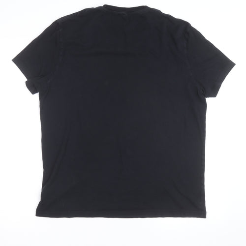 Jack Wills Men's Black XL Cotton Crew Neck Logo T-Shirt