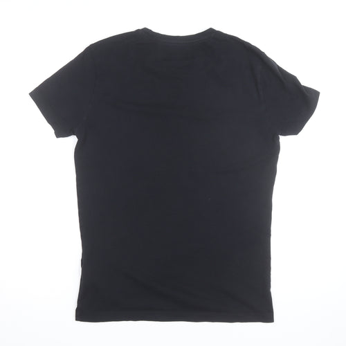 Calvin Klein Jeans Men's Black Logo Cotton T-Shirt Size M