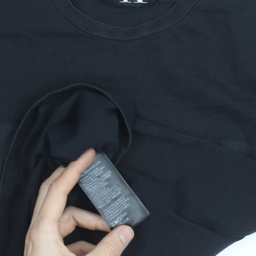 Calvin Klein Jeans Men's Black Logo Cotton T-Shirt Size M