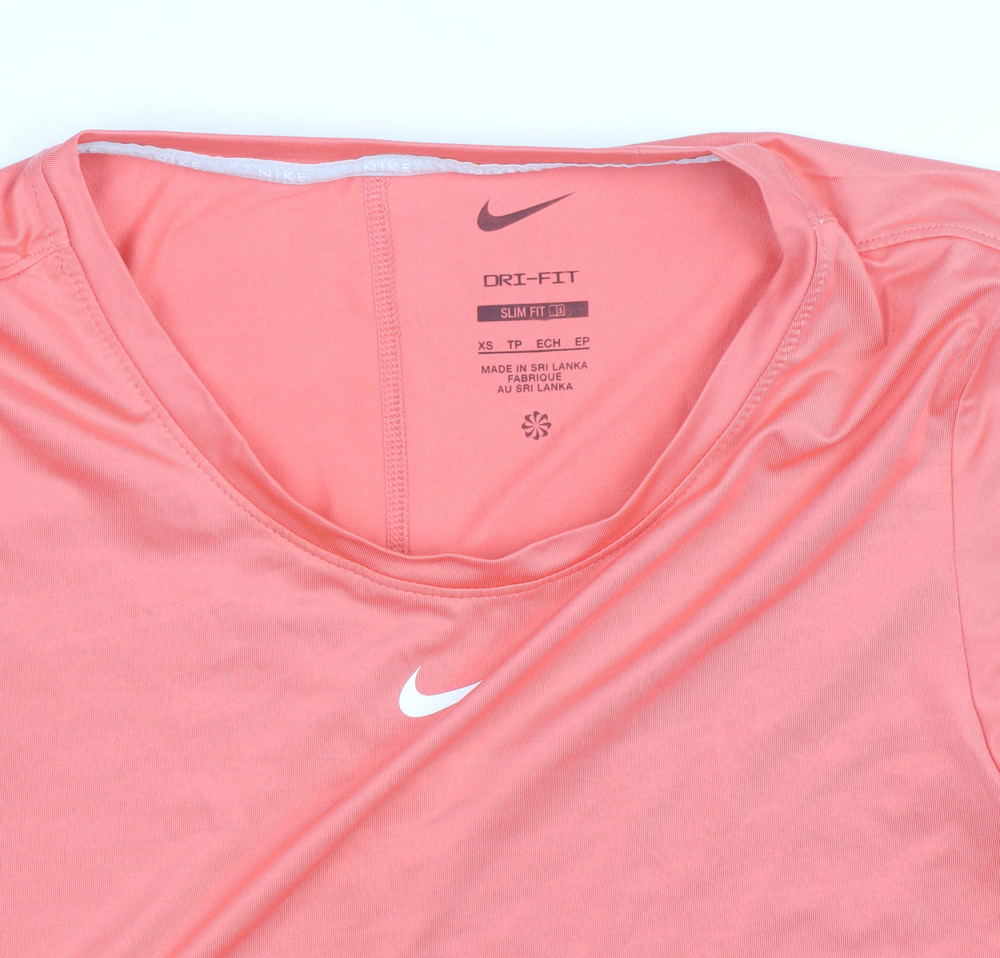 Nike Women’s Pink Dri-Fit Slim Fit Active T-Shirt XS