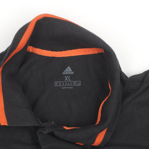 Adidas Men’s Black Euro 2020 Polo Shirt XL Short Sleeve Cotton