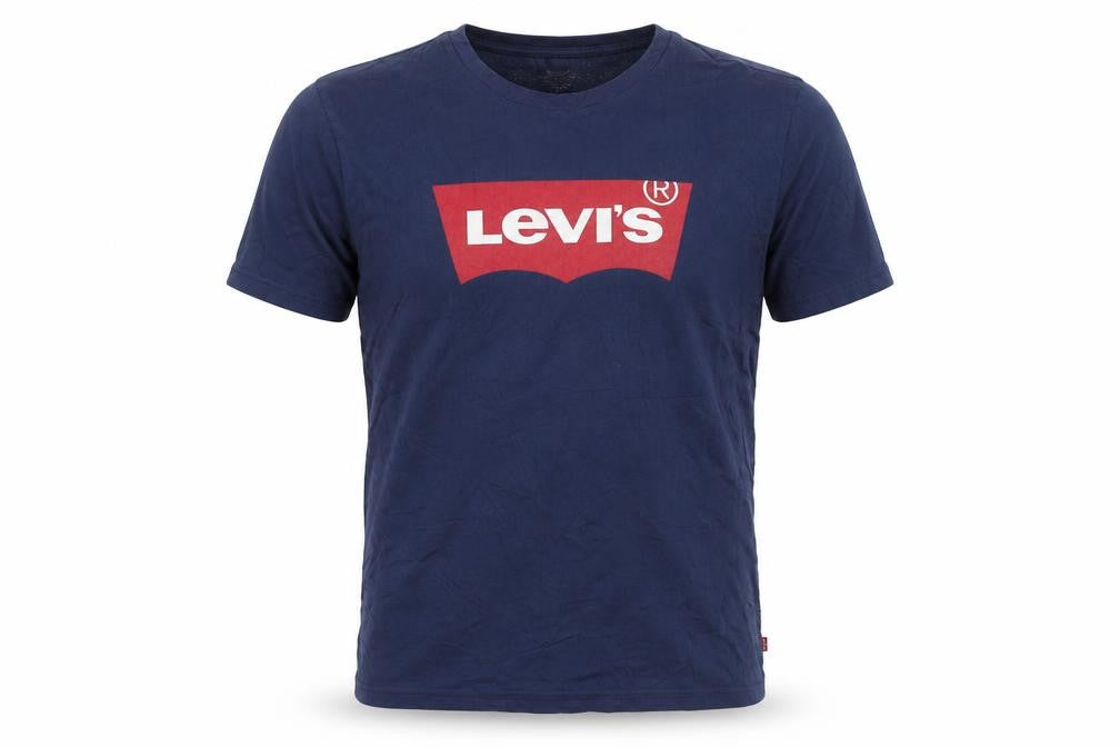 Levi's Men's Blue Graphic Logo Crew Neck T-Shirt Size M