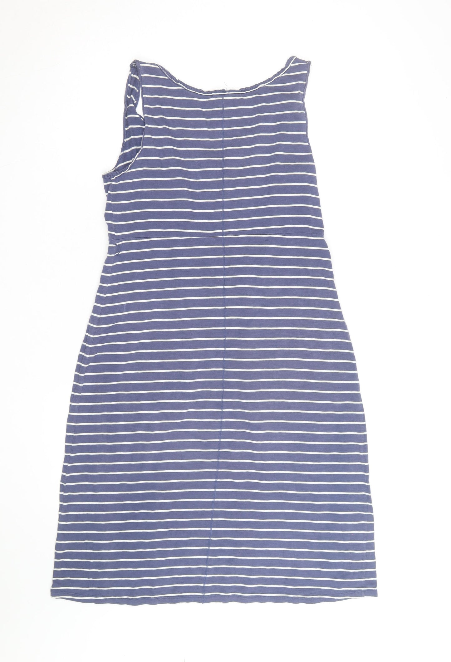 H&M Womens Blue White Striped Tank Dress Size M Casual Summer