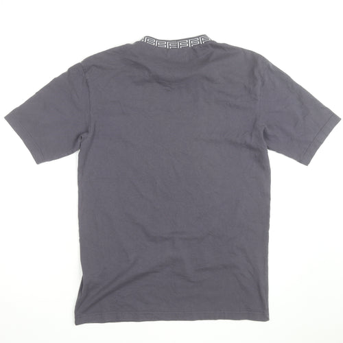 Topman Men's Grey Cotton Crew Neck Short Sleeve Regular Fit T-Shirt Size S