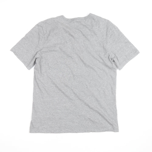 Hugo Boss Men's Grey Crew Neck Cotton T-Shirt Size M Classic Fit