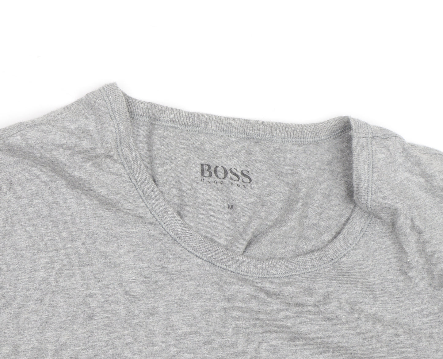 Hugo Boss Men's Grey Crew Neck Cotton T-Shirt Size M Classic Fit