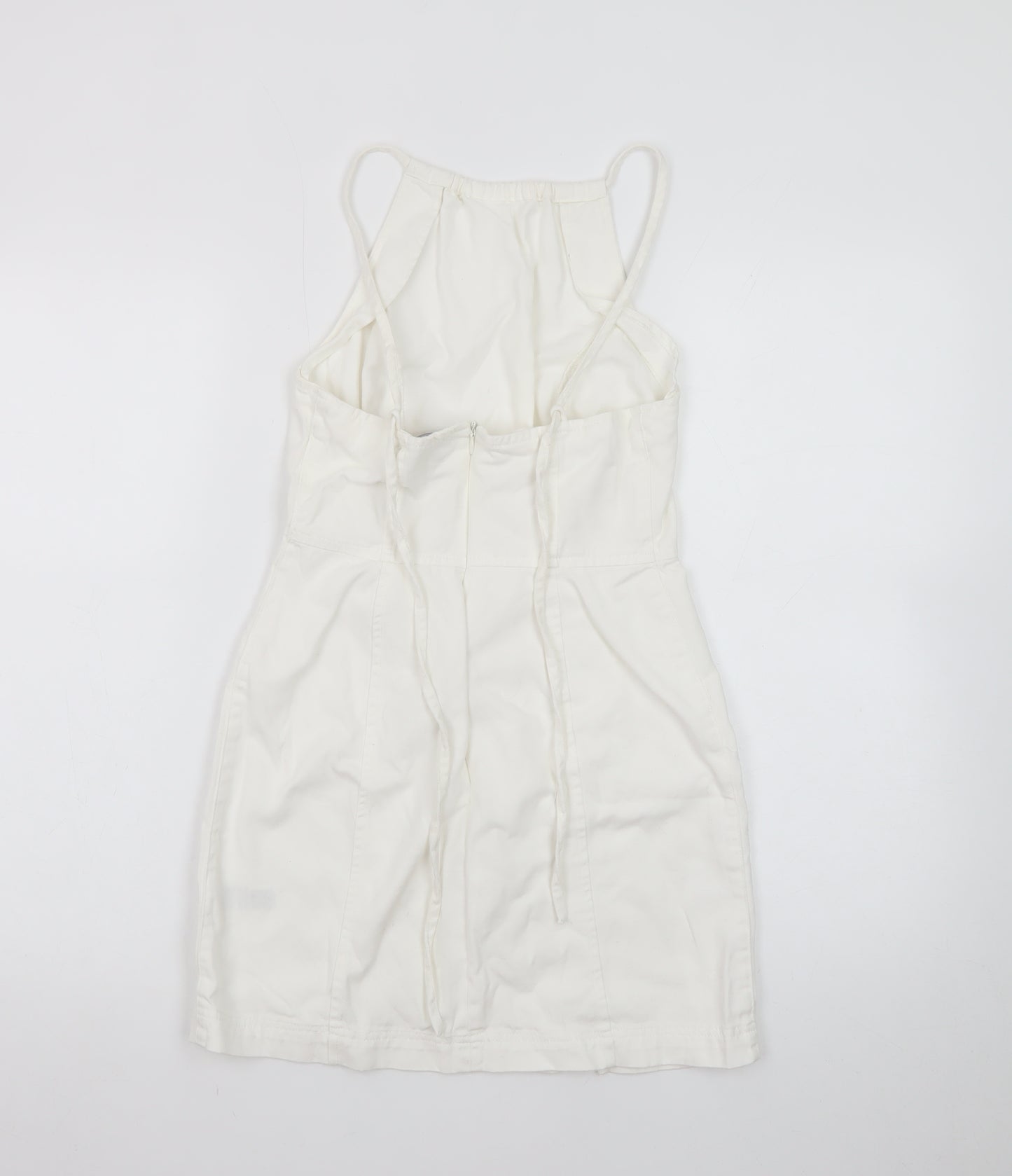 ASOS Women’s White Halter Slip Dress Size 8 Summer Casual