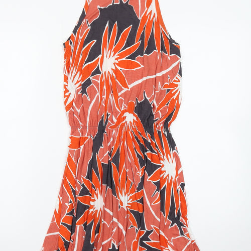 Gap Women's Multicoloured Floral Tank Dress XS Lightweight Cotton