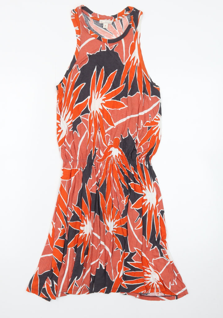 Gap Women's Multicoloured Floral Tank Dress XS Lightweight Cotton