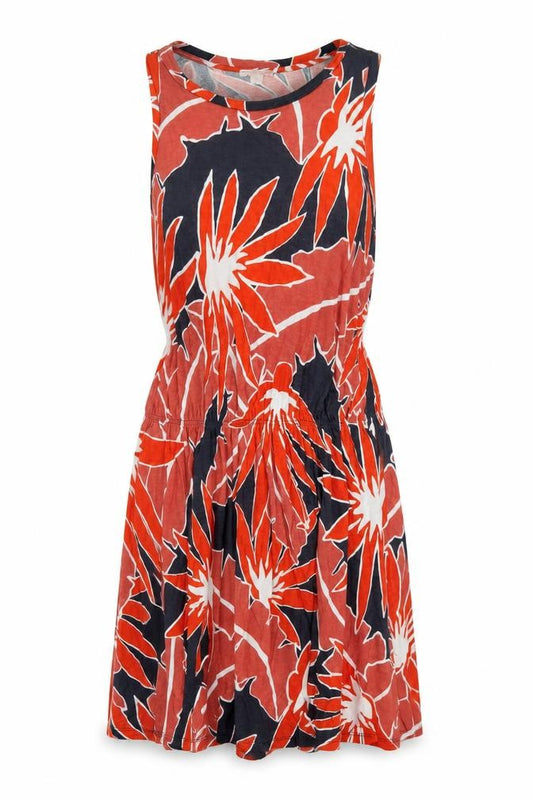 Front view of Gap Women's Multicoloured Floral Tank Dress XS Lightweight Cotton