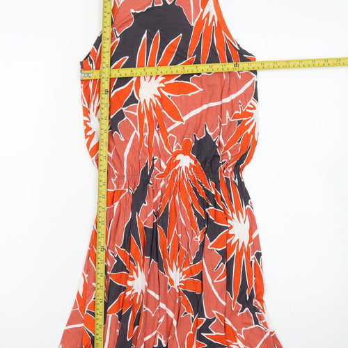 Gap Women's Multicoloured Floral Tank Dress XS Lightweight Cotton