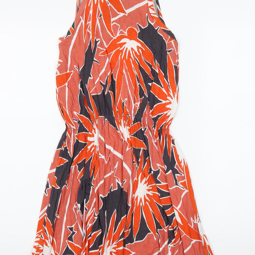 Gap Women's Multicoloured Floral Tank Dress XS Lightweight Cotton