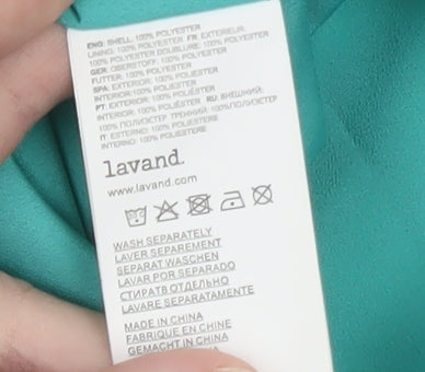 Lavand Women’s Blue Tropical Floral A-Line Dress XS