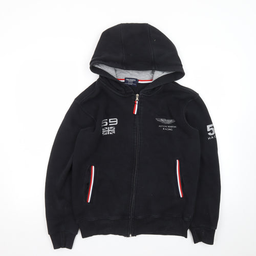 Hackett Men's Black XL Full Zip Aston Martin Racing Hoodie