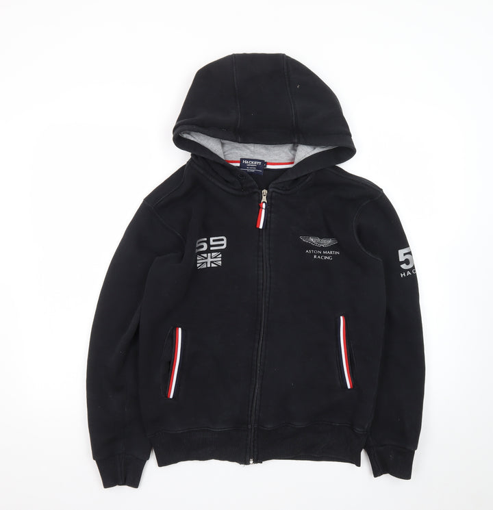 Hackett Men's Black XL Full Zip Aston Martin Racing Hoodie
