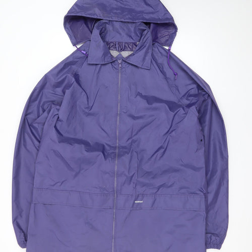 High Point Women’s Purple XL Waterproof Hooded Rain Coat