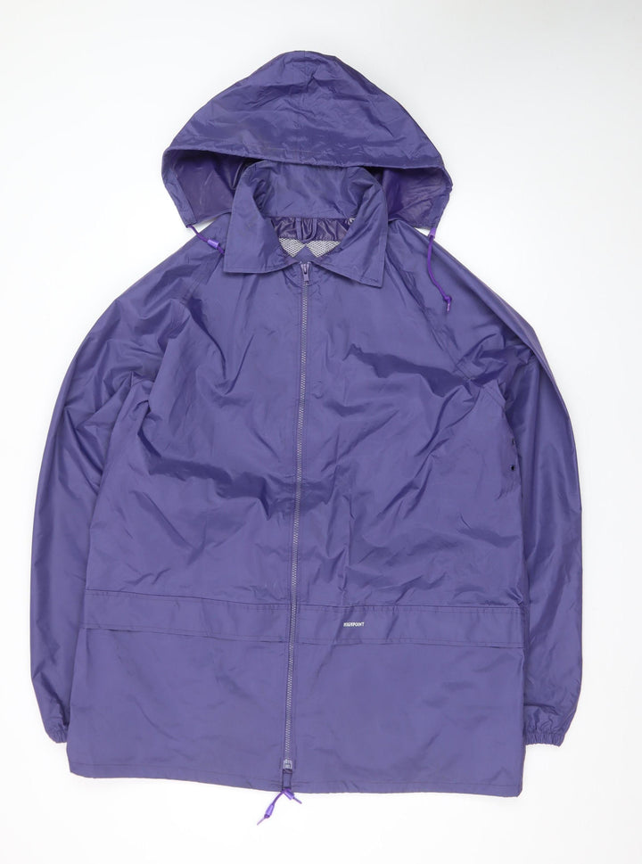 High Point Women’s Purple XL Waterproof Hooded Rain Coat