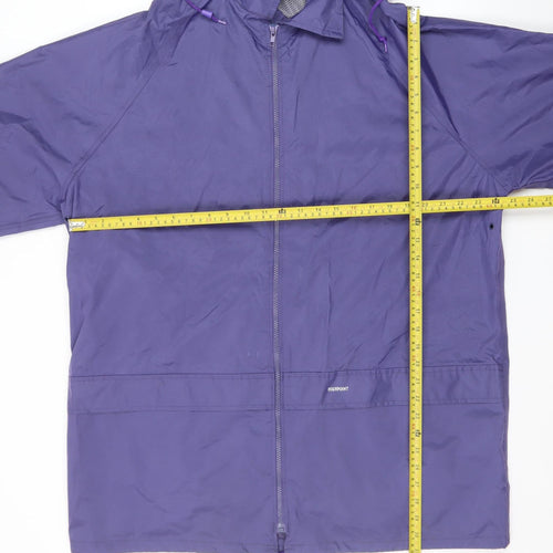 High Point Women’s Purple XL Waterproof Hooded Rain Coat