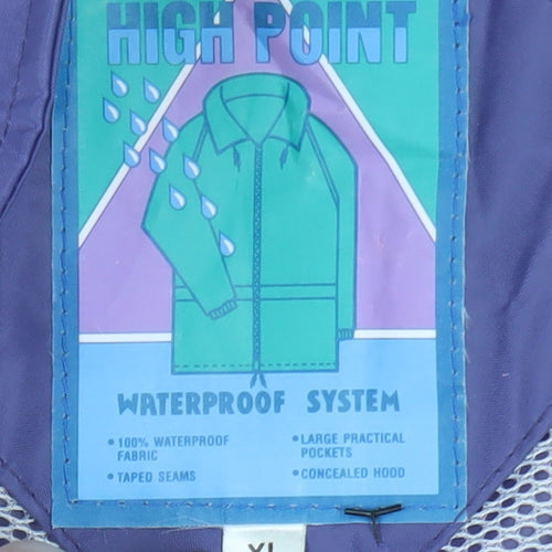 High Point Women’s Purple XL Waterproof Hooded Rain Coat