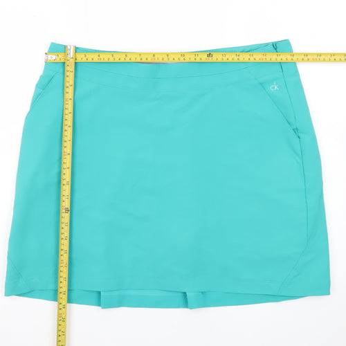Calvin Klein Golf Womens Blue Skort Size 16 Stretch Classic Fit