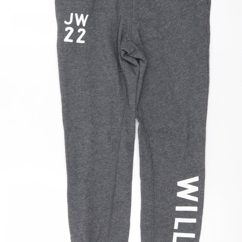 Jack Wills Women’s Grey Jogger Sweatpants Size 8 Elastic Waist