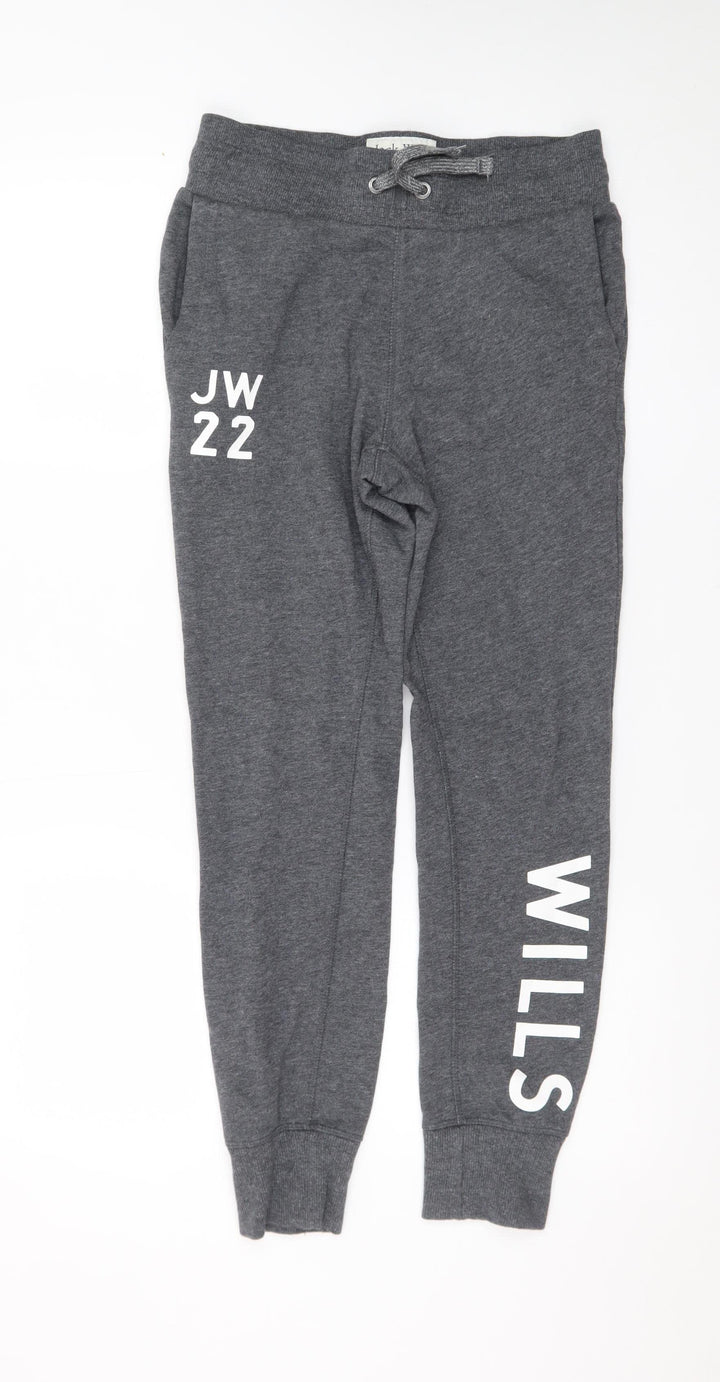 Jack Wills Women’s Grey Jogger Sweatpants Size 8 Elastic Waist