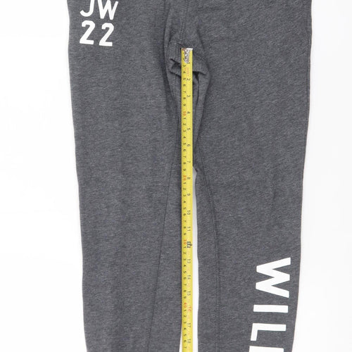 Jack Wills Women’s Grey Jogger Sweatpants Size 8 Elastic Waist