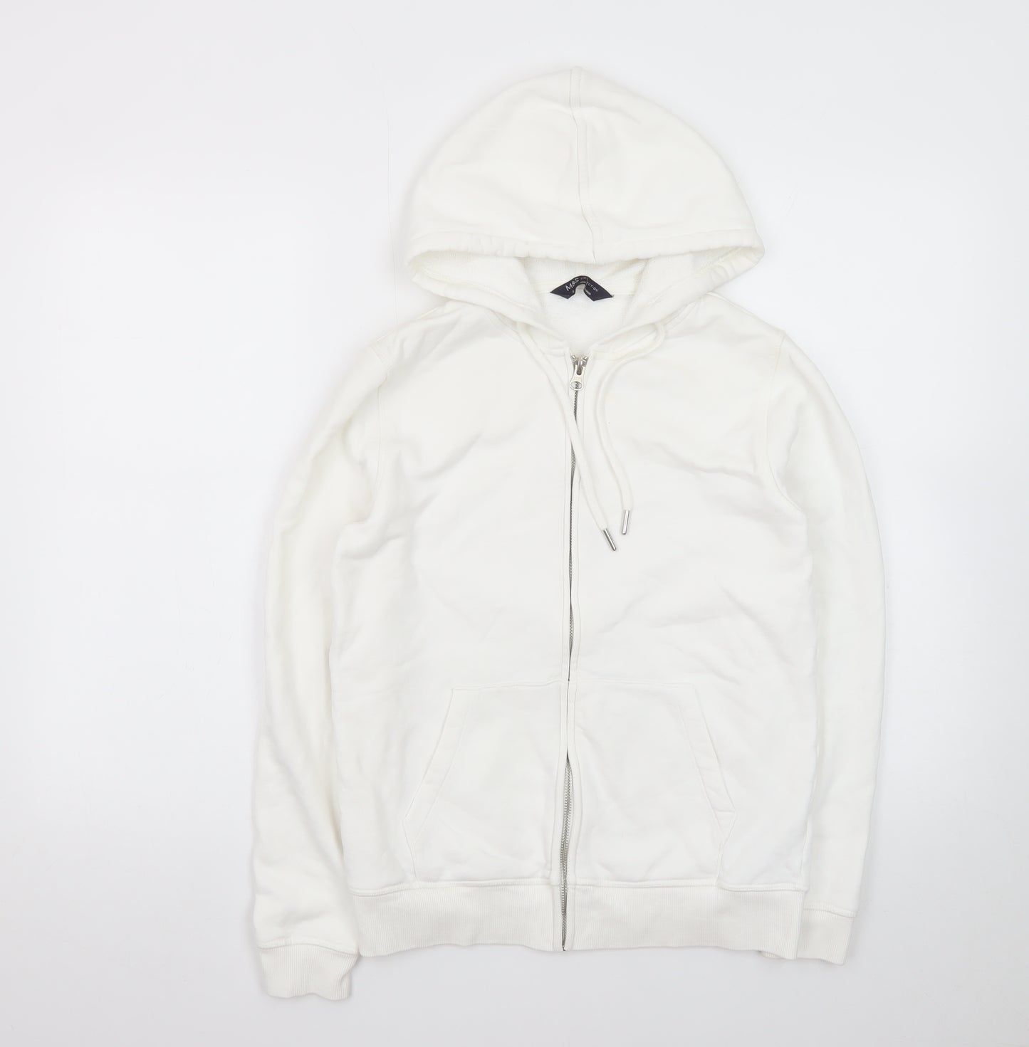 Marks and Spencer Women’s Ivory Full Zip Hoodie Size 8