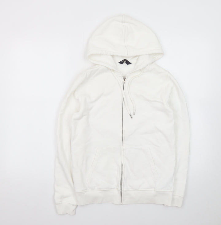 Marks and Spencer Women’s Ivory Full Zip Hoodie Size 8