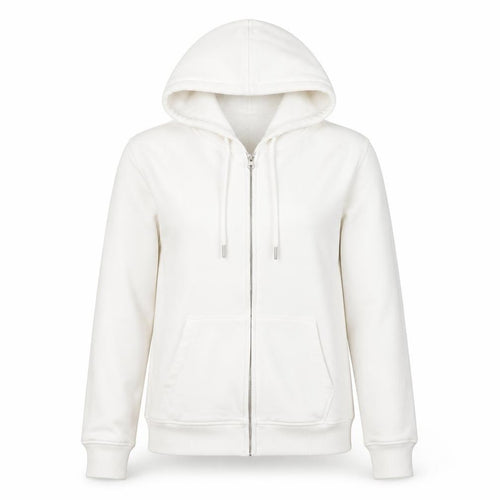 Marks and Spencer Women’s Ivory Full Zip Hoodie Size 8