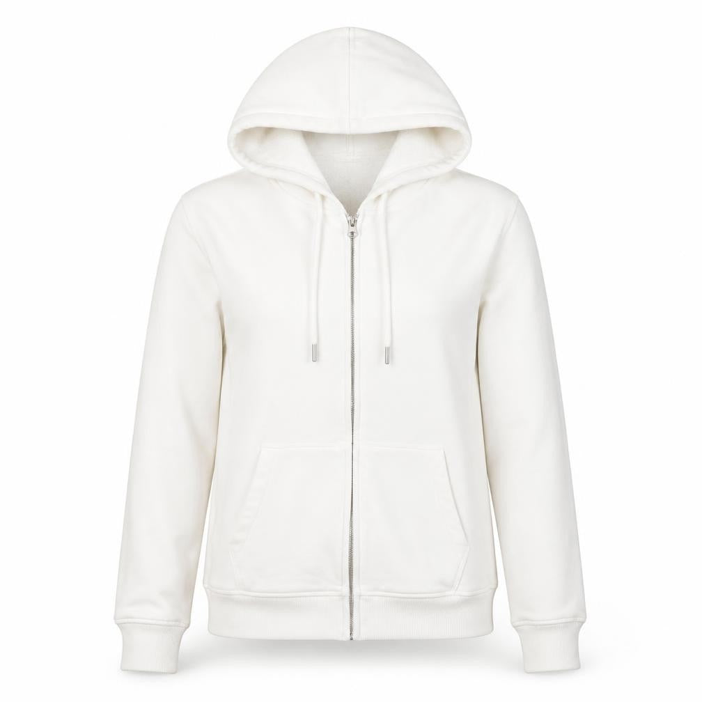 Marks and Spencer Women’s Ivory Full Zip Hoodie Size 8
