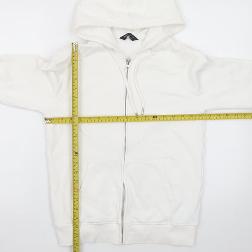 Marks and Spencer Women’s Ivory Full Zip Hoodie Size 8