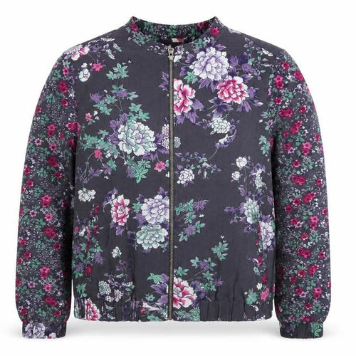 Marks and Spencer Women’s Multicoloured Floral Bomber Jacket UK 10