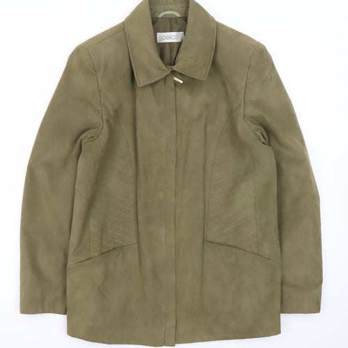 Gelco Womens Green Size 10 Mid-Length Lined Polyester Jacket