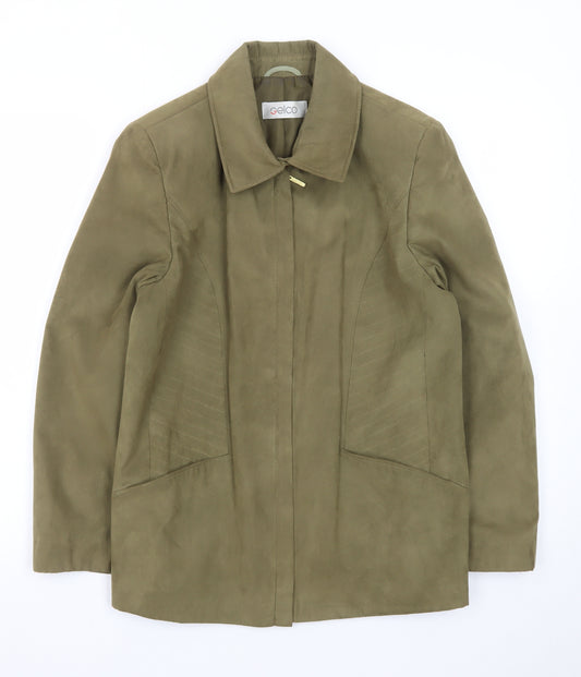 Gelco Womens Green Size 10 Mid-Length Lined Polyester Jacket