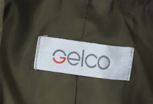 Gelco Womens Green Size 10 Mid-Length Lined Polyester Jacket