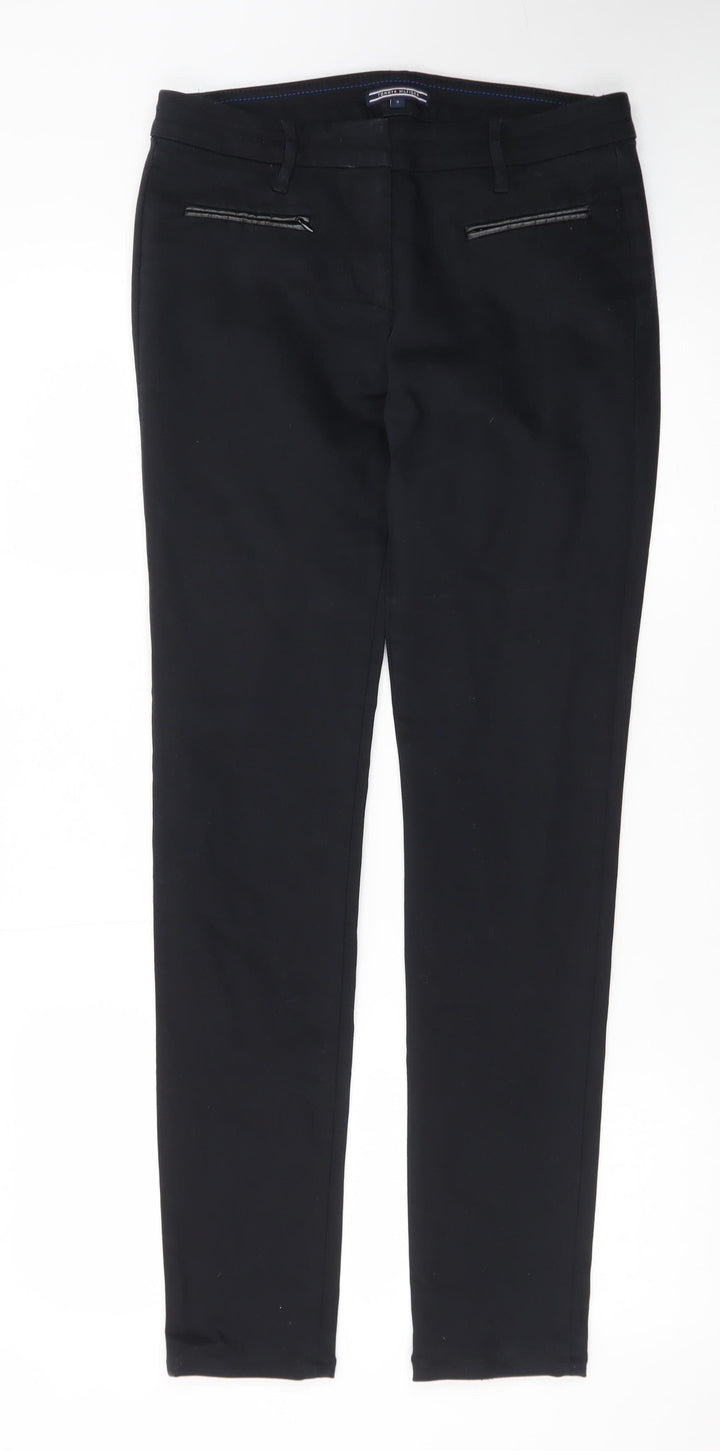 Tommy Hilfiger Women's Black Slim Fit Stretch Trousers Size 6